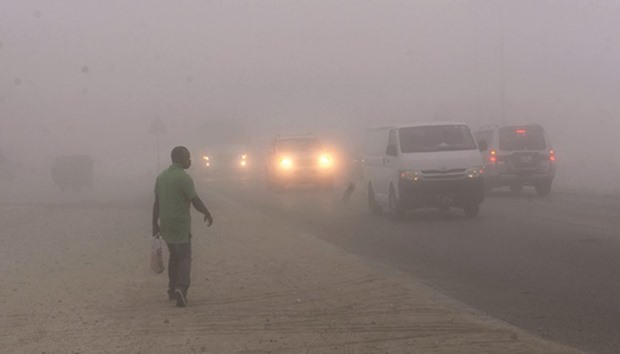 Thick fog was reported from different places yesterday morning. PICTURES: Shemeer Rasheed