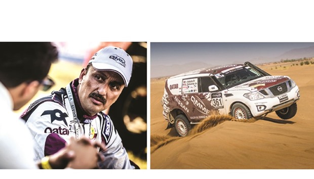Left: Qataru2019s Adel Hussein Abdulla.   Right: Nissan Patrol is the most popular car on the entry list for Rally Jeddah.