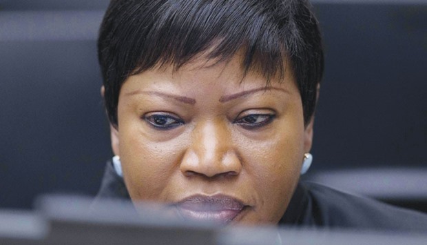 This file photo taken on January 28, 2016 shows prosecutor Fatou Bensouda looking on before the start of the trial of former Ivory Coast president and former youth minister at the International Criminal Court of The Hague. US forces may have committed war crimes in Afghanistan through the u201ccruel or violentu201d interrogation of detainees, mostly between 2003-2004, the chief prosecutor of the International Criminal Court said on Monday.