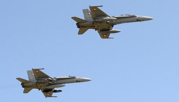 Three Swiss F/A 18 jets on Friday came close to the aeroplane carrying Russian APEC delegation