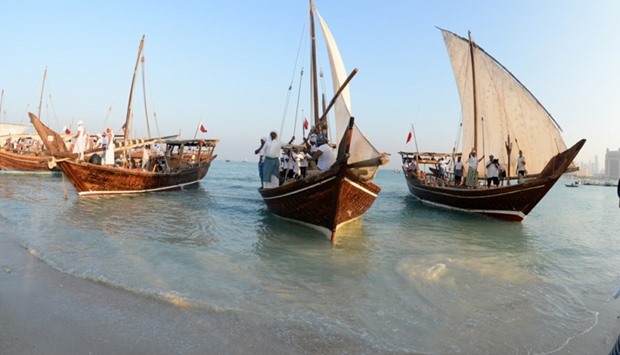 The dhow festival focuses on the revival of the maritime heritage of Qatar and other GCC countries. PICTURES: Jayan Orma