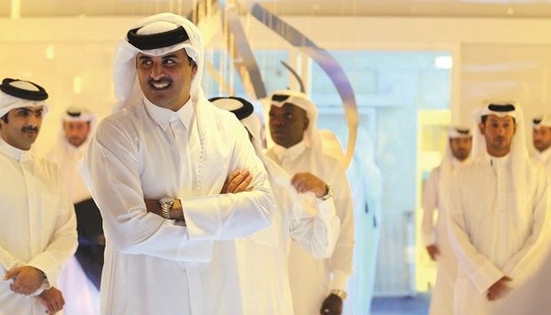 HH the Emir at the anniversary celebrations.