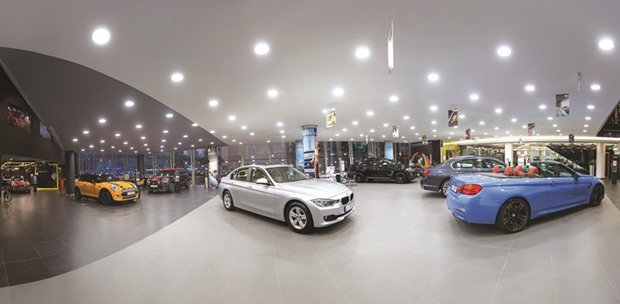 An Alfardan Automobiles showroom.