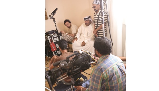 PASSIONATE: Hafiz Ali Ali on set, at work.