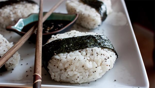 Rice ball is a popular food in Japan.