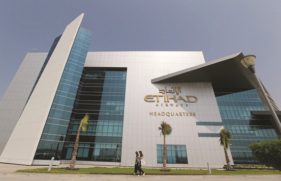 Etihad Airways headquarters is seen in Abu Dhabi. Etihad will take a holding in Niki as a prelude to combining it with TUIu2019s German airline unit, according to reports.