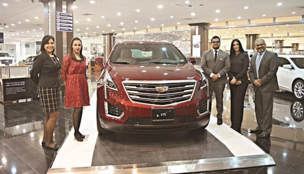 Officials of Mannai Auto with the all-new 2017 Cadillac XT5