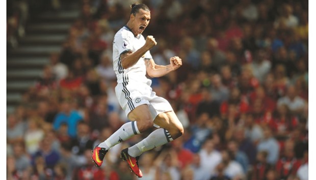 File picture of Manchester Unitedu2019s Zlatan Ibrahimovic.