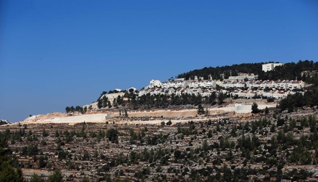A partial view of the Jewish settlement of Gilo in Israeli-annexed east Jerusalem