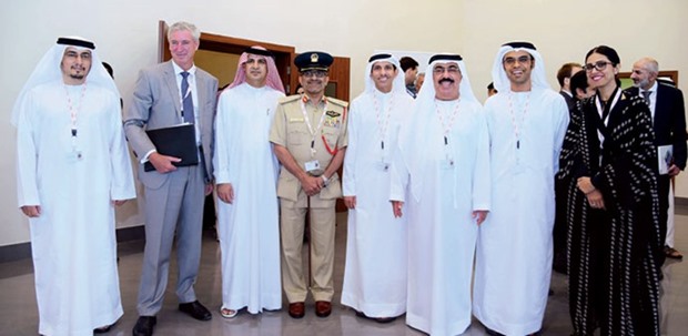 Officials from Emirates Aviation University with other dignitaries during the conference.