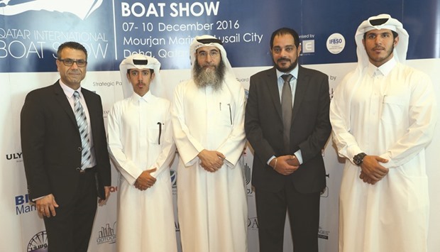 Officials of organisations associated with the boat show.