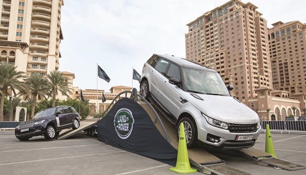 Enthusiasts experienced the off-roading abilities of the Range Rover at the event.