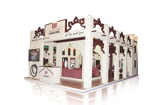 An image of the Qatar Steel pavilion at the The Big Five show held at Dubai World Trade Center recently.