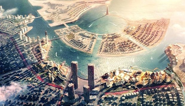 An architect's impression of Lusail City.