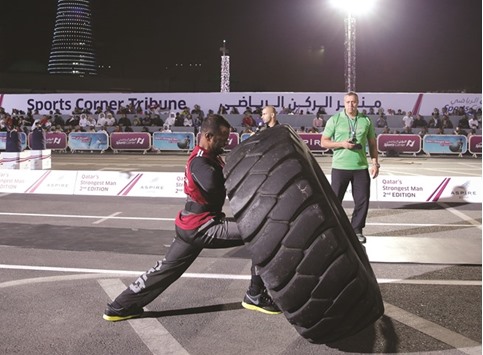 Participants of Qataru2019s Strongest Man will undergo a series of tests, including the flipping giant tyres.