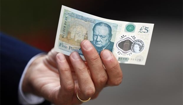 The new polymer u00a35 note was introduced in September.