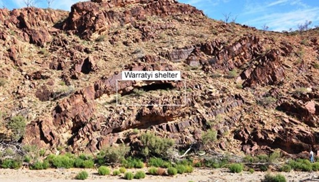 The Warratyi rock shelter found in Australia