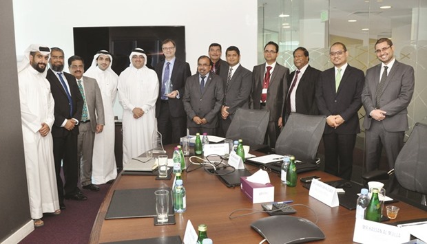 IIA Qatar and QFC officials at the function where the licence of affiliation was formally awarded.