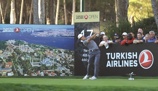 Thorbjorn  Olesen in action during  the third round of the Turkish Open yesterday.