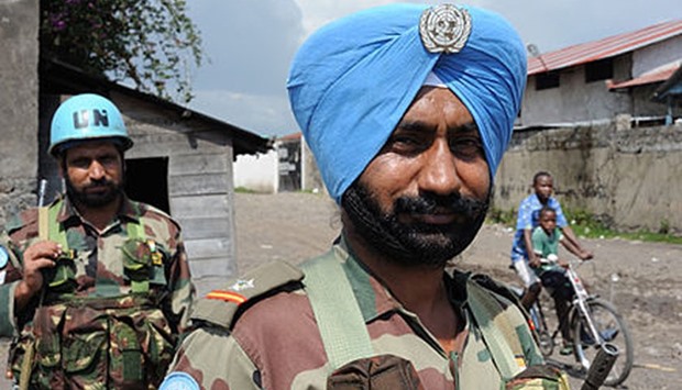 Indian peacekeepers in Congo. File picture
