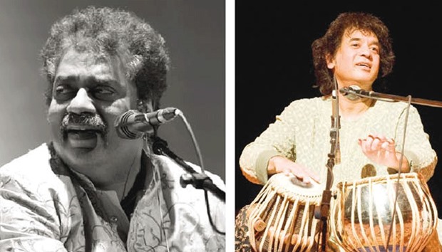 Hariharan has carved a name for himself in ghazal singing. Right: Ustad Zakir Hussain is arguably the greatest tabla player alive.