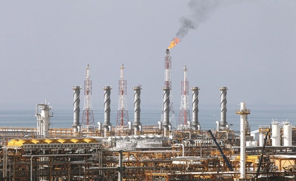 A general view of the South Pars gas field in the city of Kangan near the southern Iranian port of Assalouyeh. Iran signed a $4.8bn natural gas development project with energy giants Total and China National Petroleum Corp, marking the first joint venture with international partners since sanctions were eased in January.
