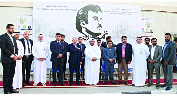 Officials and ambassadors at the opening of the event.