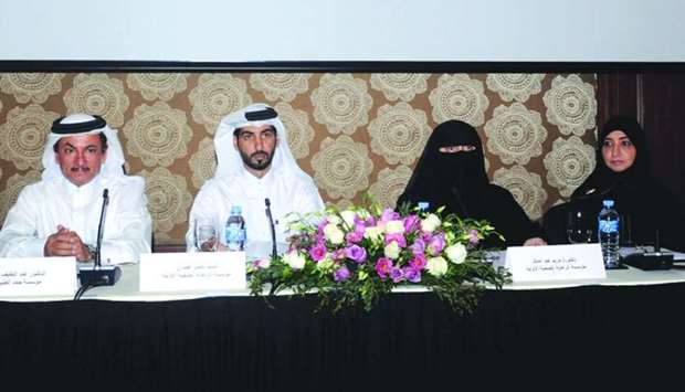 Officials at the press conference. PICTURE: Shemeer Rasheed