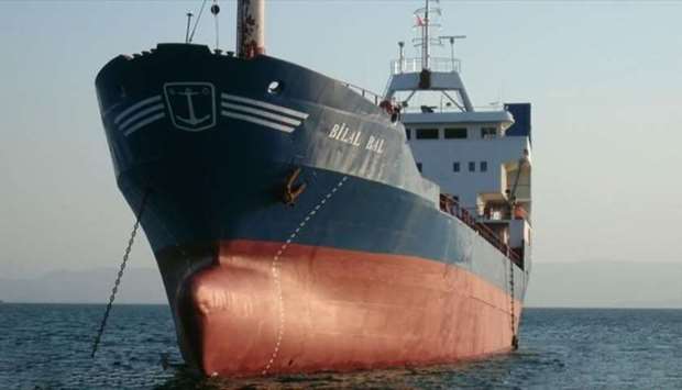 The cargo ship Bilal Bal was carrying cast iron from Bursa to Zonguldak