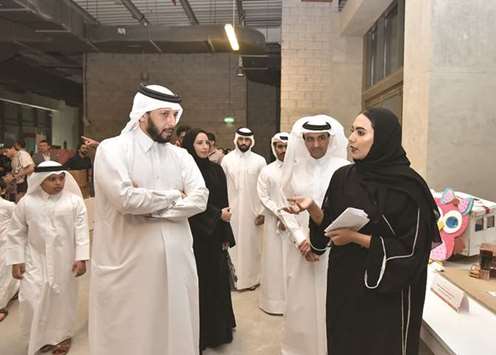Dignitaries touring the exhibition.