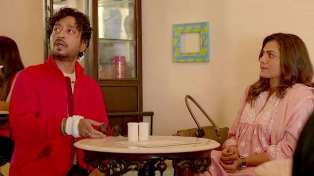 IMMATURE: Irfan Khan and Parvathy in a scene from Qarib Qarib Singlle. The movie is a juvenile drama played out by two mature adults in their thirties, not teenagers.