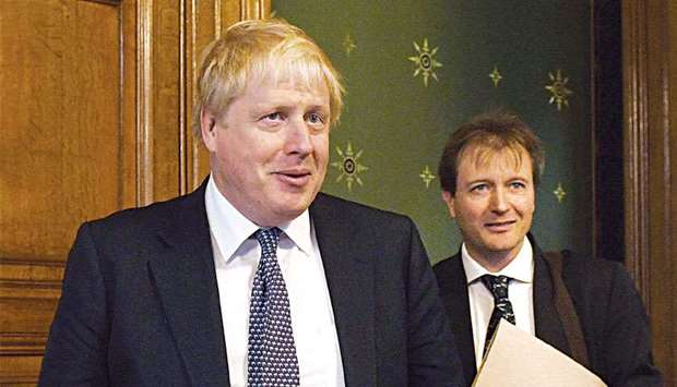 Foreign Secretary Boris Johnson meets Richard Ratcliffe at the Foreign & Commonwealth Office in London yesterday.