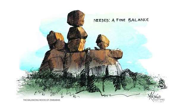 The balancing rocks of Zimbabwe
