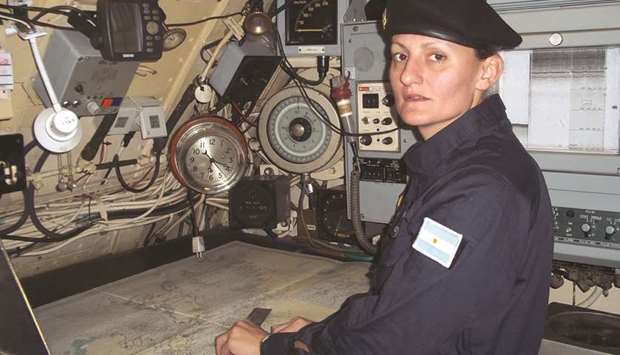 Argentine submarinist Eliana Krawczyk who is aboard the missing San Juan.
