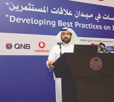 Al-Mansoori calls upon the listed companies to strengthen their IR strategies.