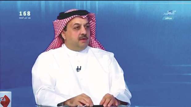 HE the Deputy Prime Minister and Minister of State for Defence Affairs Dr Khalid bin Mohamed al-Attiyah giving an interview to Al Haqiqa show on Qatar TV.