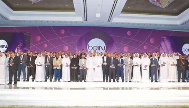 beIN Media Group officials and employees at the event.