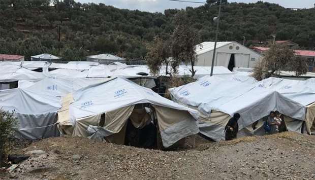 Asylum seekers stranded on Greek island