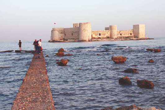 HERITAGE: The castle of Kizkalesi, a Unesco World Heritage site, remains a tourist attraction in Mersin. Photo by JR Dumlao