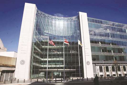 The headquarters of the Securities and Exchange Commission in Washington, DC. The hack of the SECu2019s corporate-filing database likely involved Eastern European criminals who may have been perusing market-moving information stored in the regulatoru2019s network for months, according to reports.