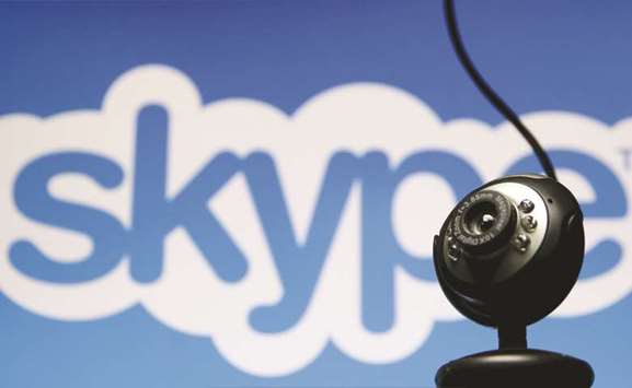 A web camera is seen in front of a Skype logo in Beijing. Skype is no longer available for download from the Chinese Apple Store or popular Android sites, with Chinese web-users saying it had been gone for weeks.