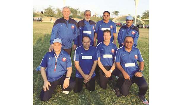 QFA Football Development Department coaches at Qatar Diabetes Associationu2019s World Diabetes Day Celebration.