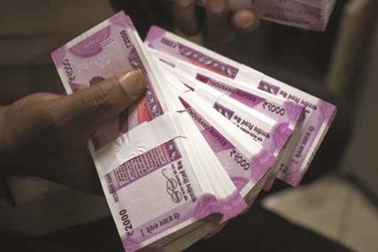 The Indian rupee strengthened by 33 paise to 64.58-59 yesterday against the US dollar from its previous close at 64.91-92.
