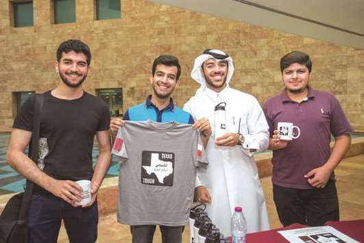 The Tamuq students raised $21,000 (QR78,475) during the daylong Texas Tough Together fundraiser.