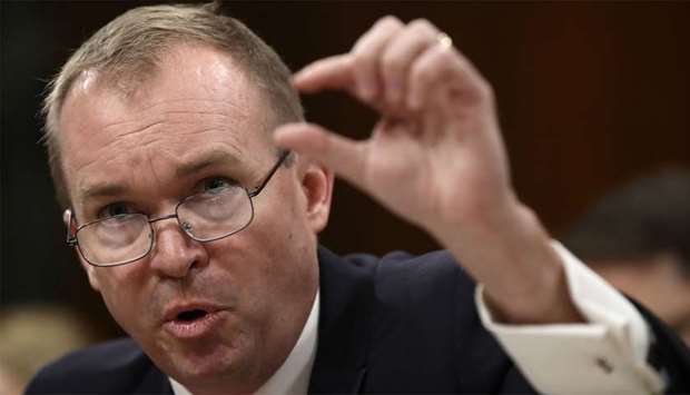 White House acting Chief of Staff Mick Mulvaney said the president had few other options in the absence of any support from Democrats for more border security or legislative action to change the immigration law.