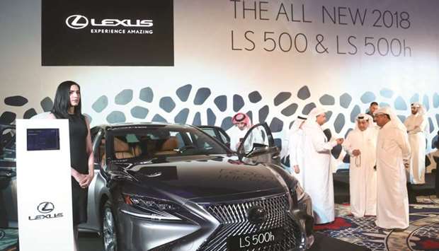 Lexus and AAB senior officials unveil the all-new flagship LS500 and LS500h sedans. PICTURES: Jayan Orma