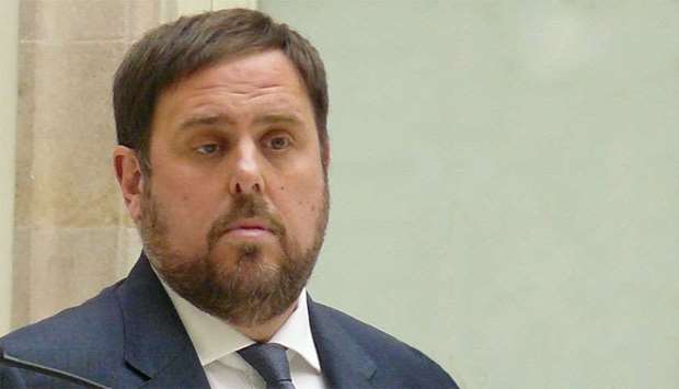 Oriol Junqueras and seven other former members of the Catalonia regional cabinet were jailed on Nov. 2 pending trial