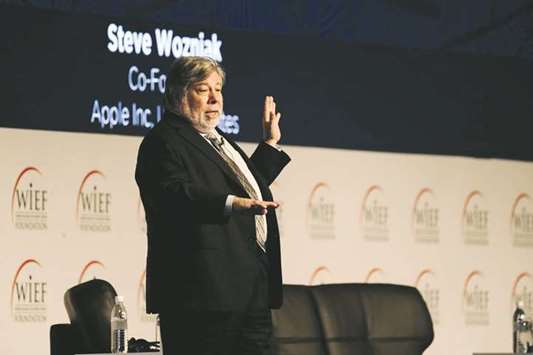 Steve Wozniak, Apple Incu2019s co-founder, made a rare appearance at an Islamic economy forum at the 13th WIEF held last week in Kuching, Malaysia, where he talked about disruptive technologies and the need for governments to adapt to them. Source: WIEF