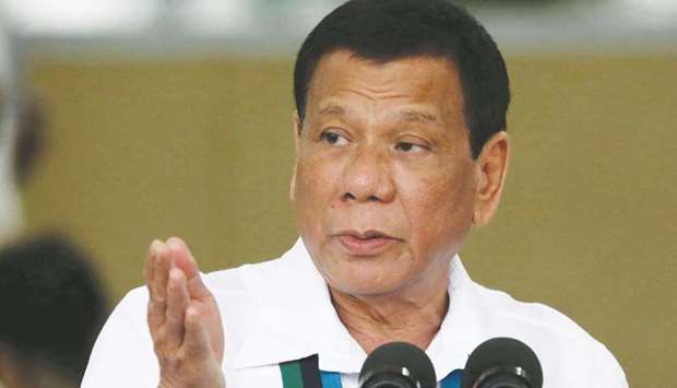 President Rodrigo Duterte says he has to return the power to the police.