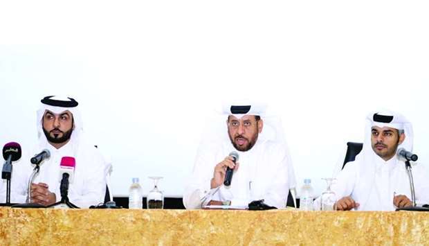 Major Ali Mohamed al-Ali,Major Mubarak Salim al-Bouainain and Falah Dousari at the press conference. PICTURE: Shaji Kayamkulam